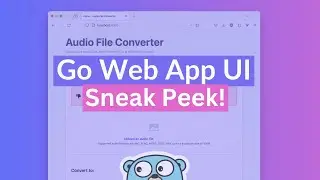 Go-powered Audio File Converter Web App UI Sneak Preview