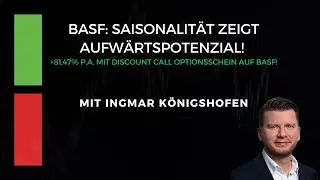 BASF: Seasonality shows upside potential! +81.47% p.a. with discount call warrants on BASF!