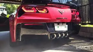 6200ccの排気音 Ｃ7 コルベット  エンジンスタート音 corvette Z06 stock exhaust