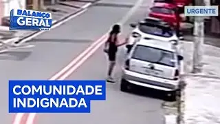 Mulher misteriosa joga tinta em carros estacionados na rua em Mauá (SP)