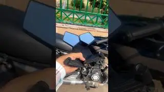New Aerodynamic Stealth Mirrors Installed on Bike | Super Stylish Mirror Upgrade 2025 #shorts
