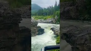 Elbow falls Calgary Canada 🇨🇦#banff #relaxing #nature #meditationmusic#travel#explorepage🏞️❤️