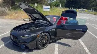 Mercedes-Benz SL 63 AMG Obsidian Black on Red Pepper/Black Nappa MSRP $207.035