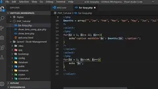 PHP Tutorial || Make Dropdown Item Using for Loop || for loop tricks
