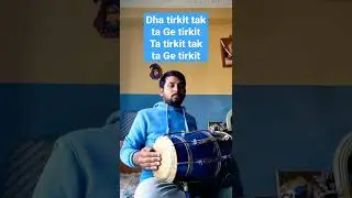 Keherwa Taal Mukhda (Dha tirkit tak taGe tirkit) with Lehra #shorts