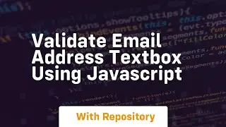 validate email address textbox using javascript