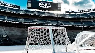 Welcome To HOCKEY VALLEY! Inside BEAVER Stadium! Ice RINK Progress Ahead Outdoor Hockey Games! 
