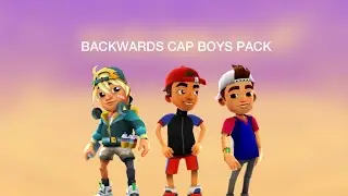 🧢Subway Surfers Backwards Cap Boys Pack!🧒 (Alexandre, Roberto, Diego)