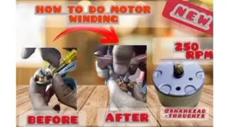 How to do winding of 12v Dc motor  #how to increase RPM of motor#electronic 