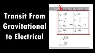 Transiting from Gravitational to Electrical - IBDP Physics D.2 - Part 5