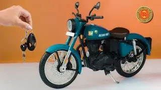 Unboxing of Mini Royal Enfield Classic 500 Bullet Diecast Bike