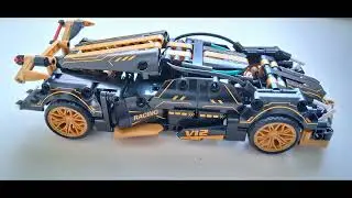 Temu V12 Racing Car Model Review (LEGO-Style)