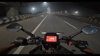 Duke 390 Night Ride | Raw Exhaust Sound | DJI Action 5 Pro Footage