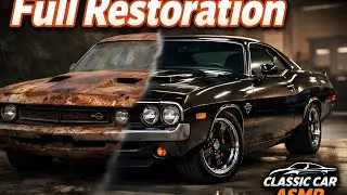 ASMR Car Restoration! Full Restoration 1976 Dodge Challenger to New