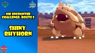 SHINY RHYHORN!  10K Encounter Challenge: Route 8 |  Pokemon Sword/Shield