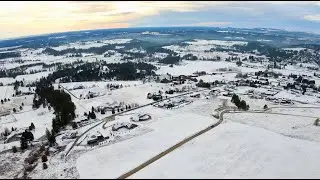 FPV: Snow in twilight