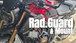 Install Radiator Guard & Handlebar Mount CB650R