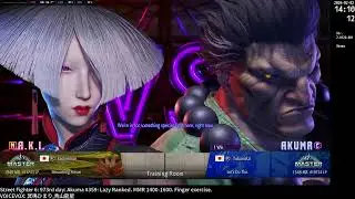 Street Fighter 6: 973rd day: Akuma #359: Lazy ranked. MMR 1400-1600. Phase 1 starts.