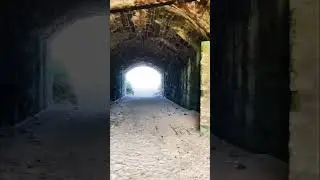 This stunning tunnel to Arch bay had a chilling purpose during WW2 #alderney #exploringhistory #ww2