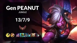 Gen Peanut Vi vs Nocturne JUNGLE - KR GRANDMASTER Patch 13.13