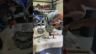 Rebuilding YZ 250 two-stroke. New crank new bearings new seals. ￼