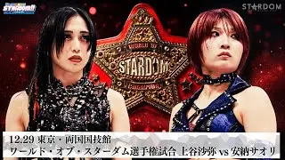 【プレミア公開】12.29両国 赤いベルト ワールド戦 上谷沙弥vs安納サオリ『We are STARDOM!!』#320【STARDOM】