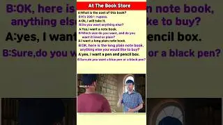 Bookstore English Conversation📚  #spokenenglish #shorts #english