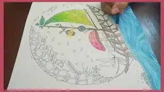 Coloring Enchanted Forest by Johanna Basford || adults coloring book || Terapi mewarnai untuk dewasa