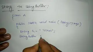 Conversion of String to Stringbuffer in Java