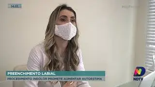 Preenchimento labial indolor