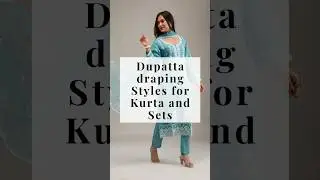 Dupatta Draping Styles for Kurta Sets ❤️ How to wear Dupatta #fashion #shorts #trending #viralvideo
