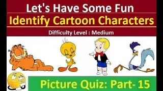 Guess the Cartoon Characters-1 : MCQ Picture Quiz with answers (Part-15)