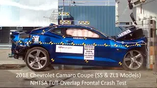 2016-2024 Chevrolet Camaro Coupe (1SS, 2SS, & ZL1 Models) NHTSA Full-Overlap Frontal Crash Test
