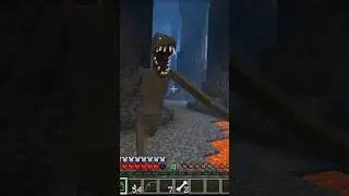 Escaping The Cave Dweller! #minecraft #cavedweller #fromthefog #shorts #youtubeshorts #shortvideo