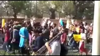 AISA and Kanhaiya Protest March At DU