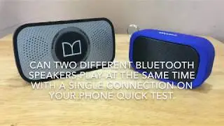 Can Two Bluetooth Speakers Play at the Same Time Quick Test (4K video)