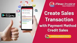 How to Create Sales Transaction with Payment Method Credit Sales - iREAP INVOICE