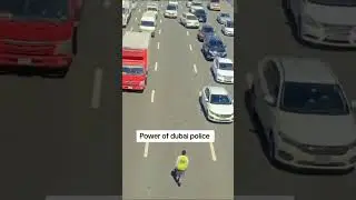 Power of Dubai Police #dubai #traffic #100k