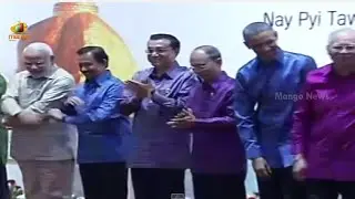 PM Modi along with President Obama at World Leaders Gala Dinner hosted by Myanmar President