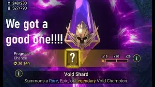 Pulling Voids got us these awesome Champions