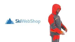 Spyder, Titan GTX, ski jacket, long model, men, ebony grey/red
