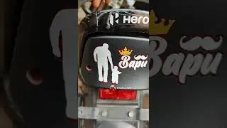 Trending backlight sticker #pakizaart #trendingreels #bikelovers #radium #hfdeluxelovers #hfdeluxe❤️