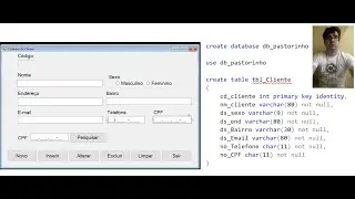 aula 15 - Criando a conexão do C# Windows form com o banco de dados SQL SERVER