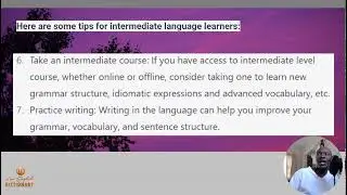 Tips on Language Learning