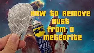How to remove rust from a meteorite?