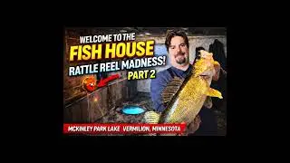 Ice fishing McKinley Park Lake Vermilion! Part 2