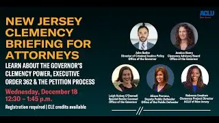 New Jersey Clemency Briefing for Attorneys
