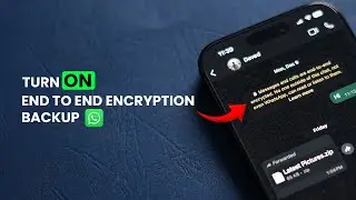 How to Turn on End to End Encryption Backup On WhatsApp?