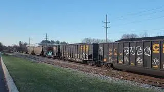 CSXT 1967 Seaboard Coast Line leads C73301 on the Old Main Line