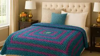 MAKE THIS BEAUTIFUL QUICK SQUARE, YOU WON&rsquo;T BE ABLE TO STOP! GRANNY SQUARE